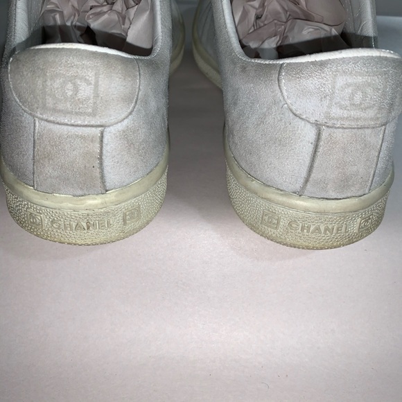 CHANEL size 40 gray suede CHANEL SPORT sneakers - Picture 4 of 12